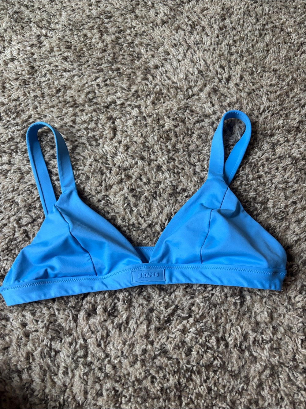 SKIMS Blue Women's Triangle Swim Top